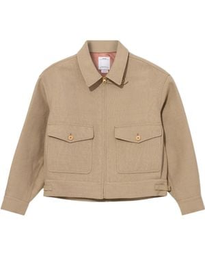 Visvim Classic Zip-Up Casual Jacket - Natural