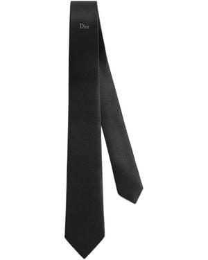 Dior Homme Logo Detailed Tie - Black
