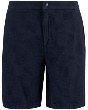 Barbour Logo-Detail Shorts - Blue