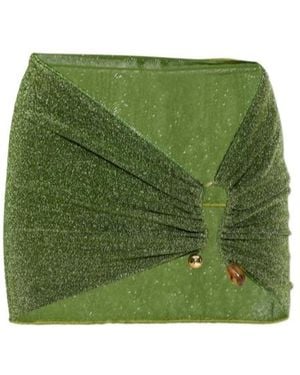 Oséree Ring-Detail Mini Skirt - Green