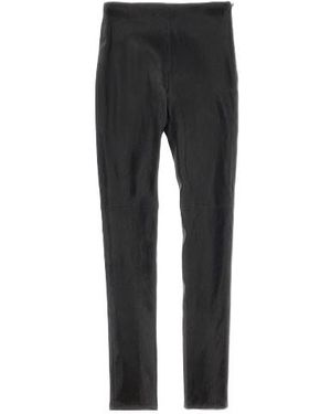 Ann Demeulemeester Florence Leather Leggings - Black