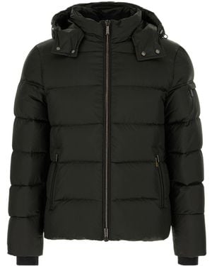 Moorer Long-Sleeve Hooded Padded Jacket - Black