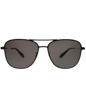 McQueen Logo Sunglasses - Metallic