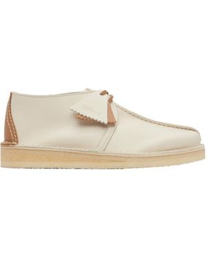 Clarks Desert Trek Derby Shoes - Natural