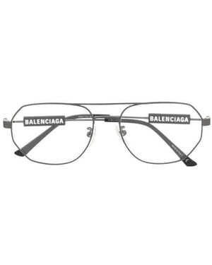 Balenciaga Eyewear Geometric Optical Glasses - White
