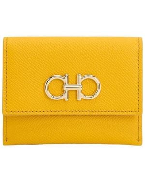 Ferragamo Gancini Card Holder - Yellow