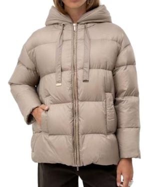 Max Mara Long-Sleeved Padded Jacket - Natural