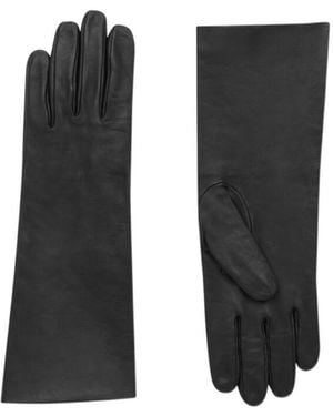 Saint Laurent Cassandre Long Gloves - Black