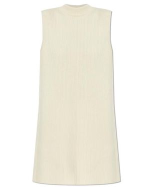 Jil Sander Sleeveless Knitted Vest - Natural