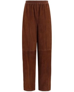 Fabiana Filippi Elastic-Waist Casual Trousers - Brown