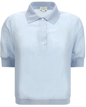 Jacob Cohen Short-Sleeve Knitted Polo Top - Blue