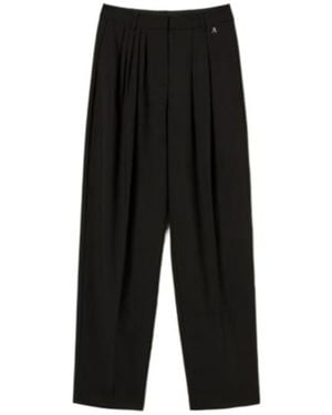 Twinset Pleated Palazzo Trousers - Black