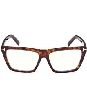 Tom Ford Eyewear Rectangle-Frame Glasses - White
