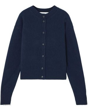 Rohe Ribbed Buttoned Cardigan - Blue