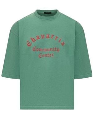 Willy Chavarria Buffalo Logo T-Shirt - Green