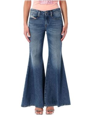 DIESEL 1970-D-Bleess Flared Denim Jeans - Blue