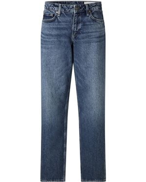 Rag & Bone Loose Straight-Leg Jeans - Blue