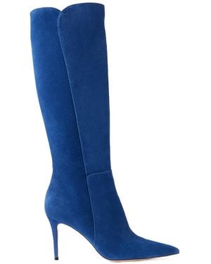 Gianvito Rossi Levy Suede Boots - Blue
