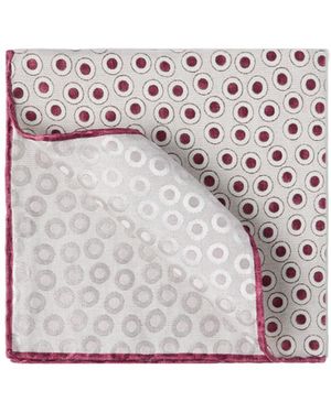 Brunello Cucinelli Polka-Dot Pocket Square Scarf - White