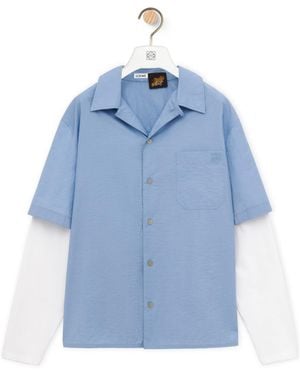 Loewe Trompe L'Oeil Shirt - Blue