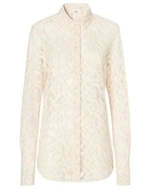 Fendi Ivory Peonia Lace Shirt - White