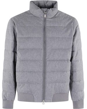 Save The Duck Long-Sleeved Cotton-Padded Jacket - Grey