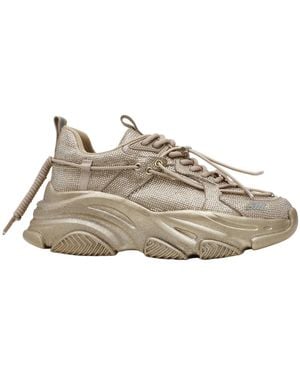 Steve Madden Rhinestone-Embellished Dad Trainers - Grey
