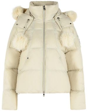 Moose Knuckles Everest Hooded Down Puffer Jacket - Natural