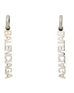 Balenciaga Bright Drop Earrings - White