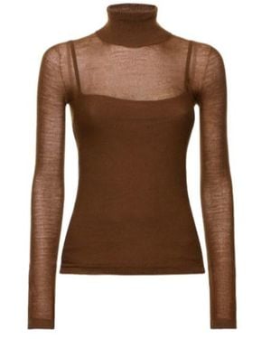 Max Mara Knitted Turtleneck Sweater - Brown