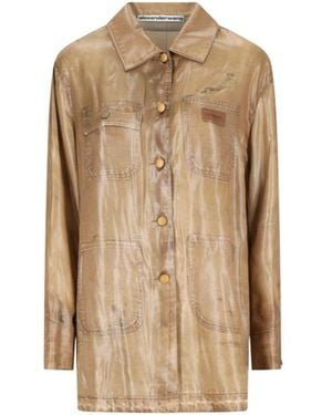 Alexander Wang Trompe L'Oeil-Print Shirt - Natural