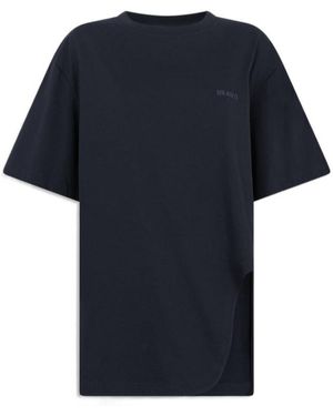 The Attico The Oversized Asymmetric T-Shirt - Blue