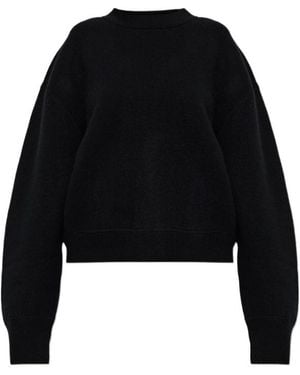 Studio Nicholson Long-Sleeve Knit Top - Black