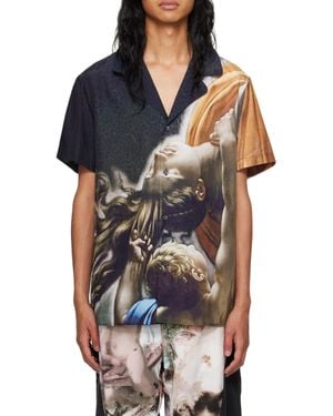 Balmain Trompe-L'Œil-Print Shirt - Black