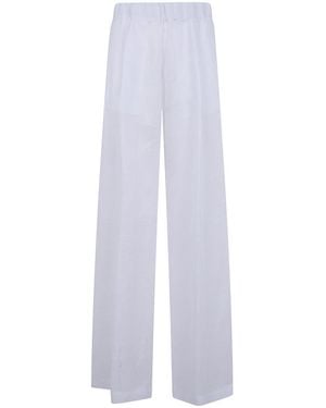 Semicouture 'Johnny' Linen Trousers - White