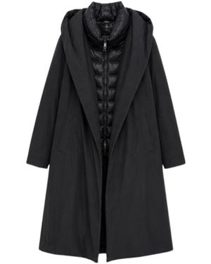 Herno Hooded Coat - Black