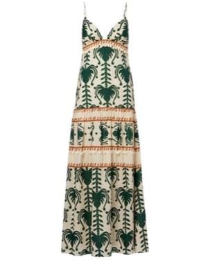 Johanna Ortiz Keeper Cotton Poplin Maxi Dress - Green