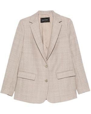 Fabiana Filippi Single-Breasted Long-Sleeve Blazer - Natural