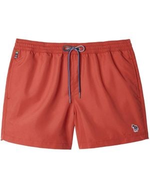 Paul Smith Zebra Drawstring Beachwear - Red