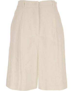 Max Mara Belt Loop Shorts - White