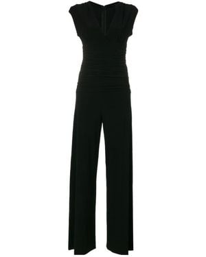 Norma Kamali V-Necked Jersey Jumpsuit - Black