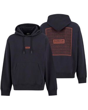 Barbour Lever Graphic Hoodie - Blue