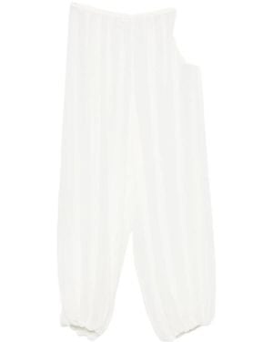 Frankie Shop Wide-Leg Casual Trousers - White
