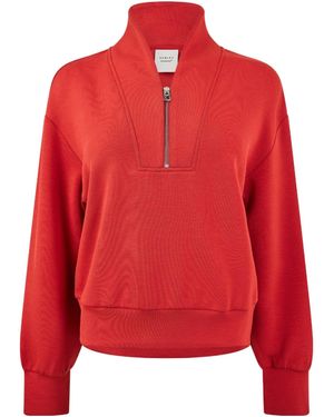 Varley Half-Zip Sweatshirt - Red