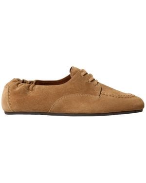 Celine Adam Lace-Up Loafers - Brown