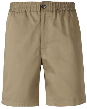 Ami Paris Ami Elasticated-Waist Shorts - Natural