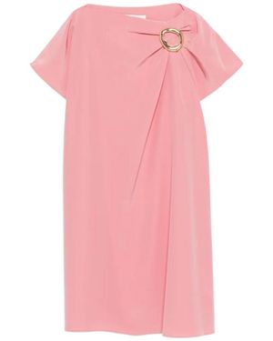 JOSEPH Anika Ring-Detail Mini Dress - Pink