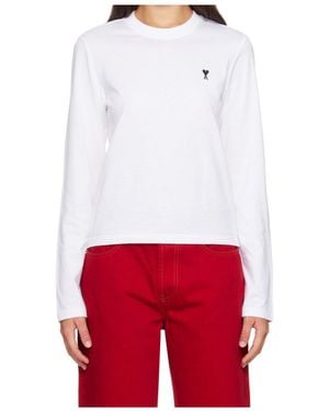 Ami Paris Ami De Coeur T-Shirt - White