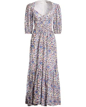 Isabel Marant Floral Print Three-Quarter Sleeve Dress - Purple