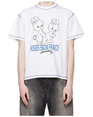 Carne Bollente Crew Neck Printed T-Shirt - White